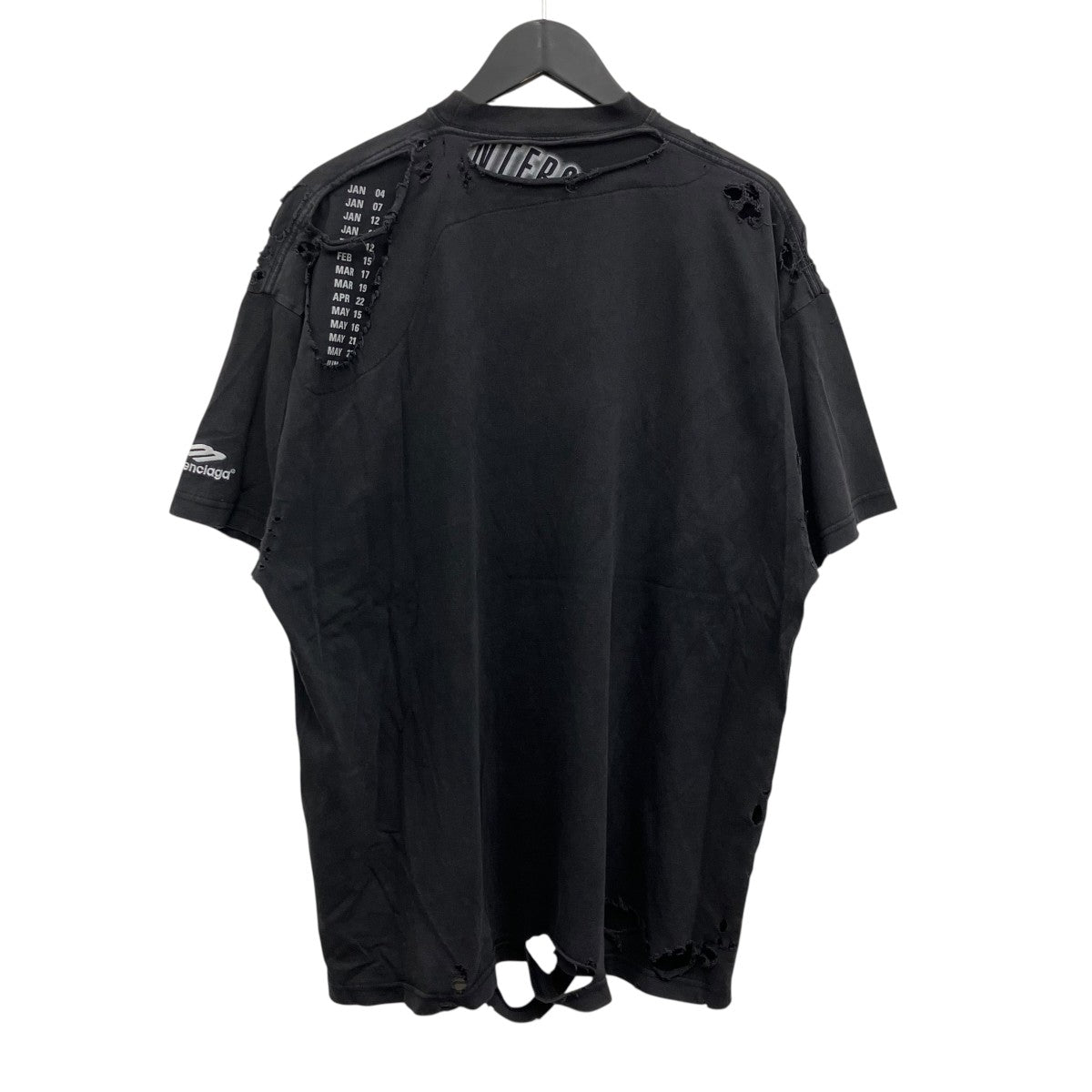 BALENCIAGA(バレンシアガ) デストロイ加工Tシャツ 704056 グレー
