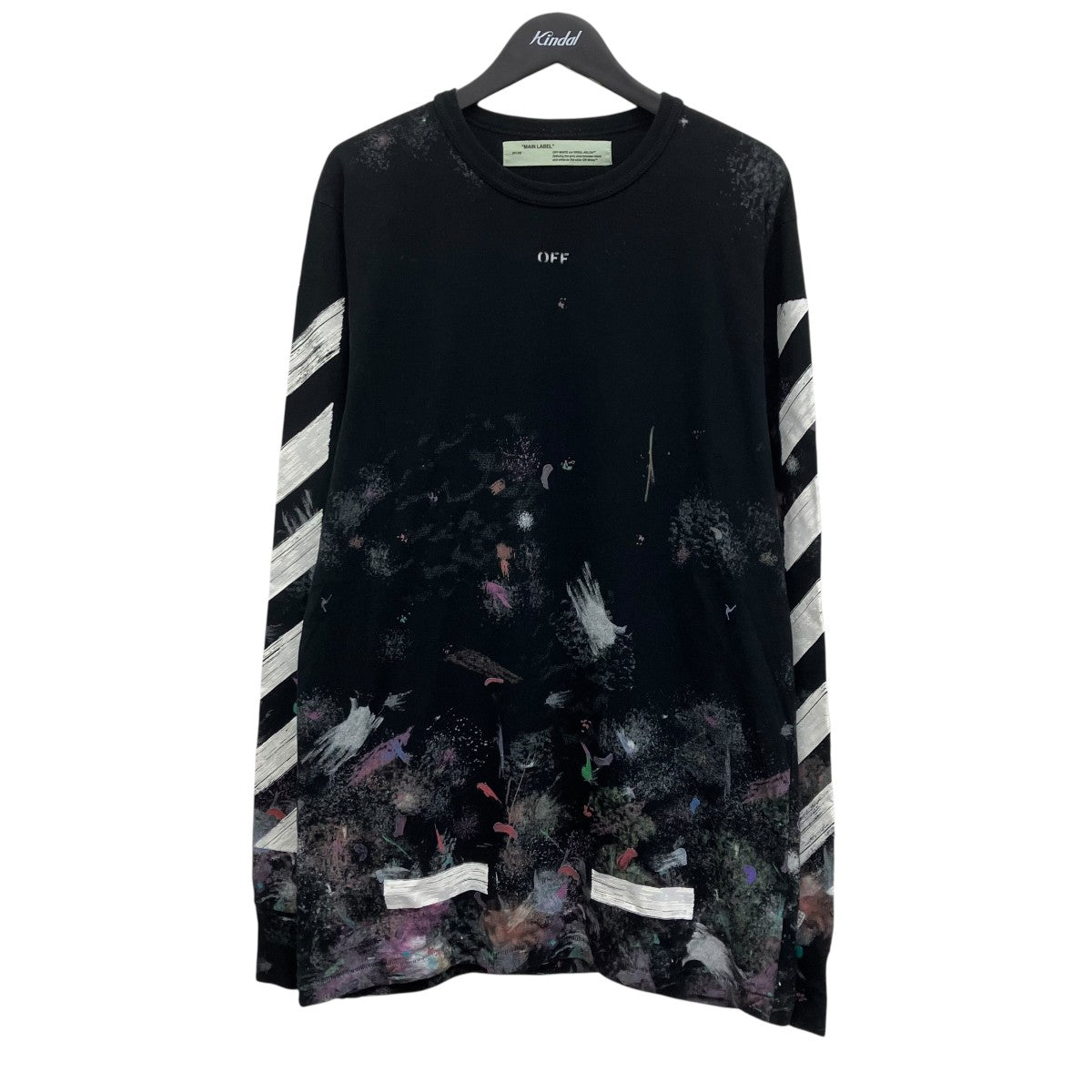 OFFWHITE ギャラクシーロングスリーブTシャツ 古着・中古-1枚目のアイテム画像
