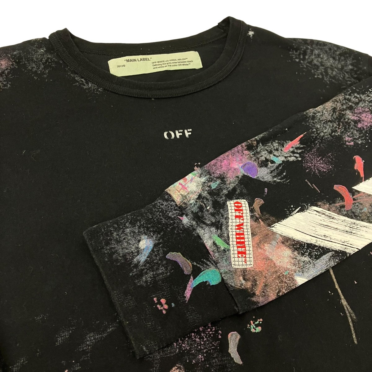 OFFWHITE ギャラクシーロングスリーブTシャツ 古着・中古-4枚目のアイテム画像