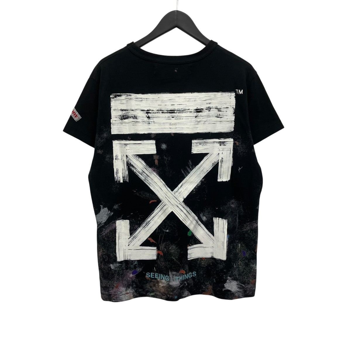 OFFWHITE ギャラクシープリントTシャツ 古着・中古-2枚目のアイテム画像