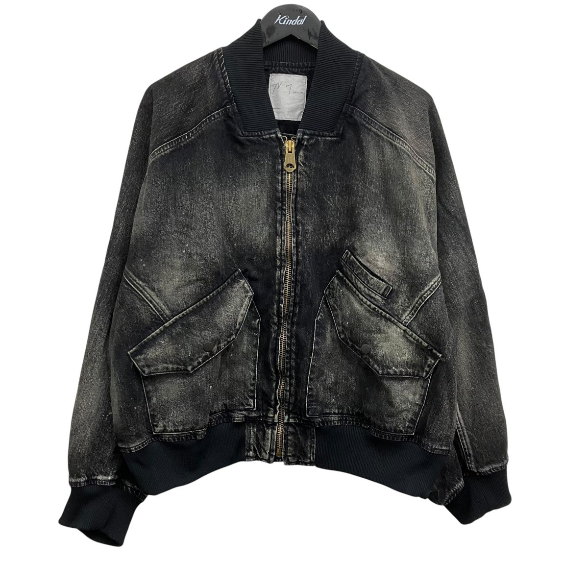 ANCELLM DENIM BOMBER JACKET ボンバージャケット 古着・中古-1枚目のアイテム画像