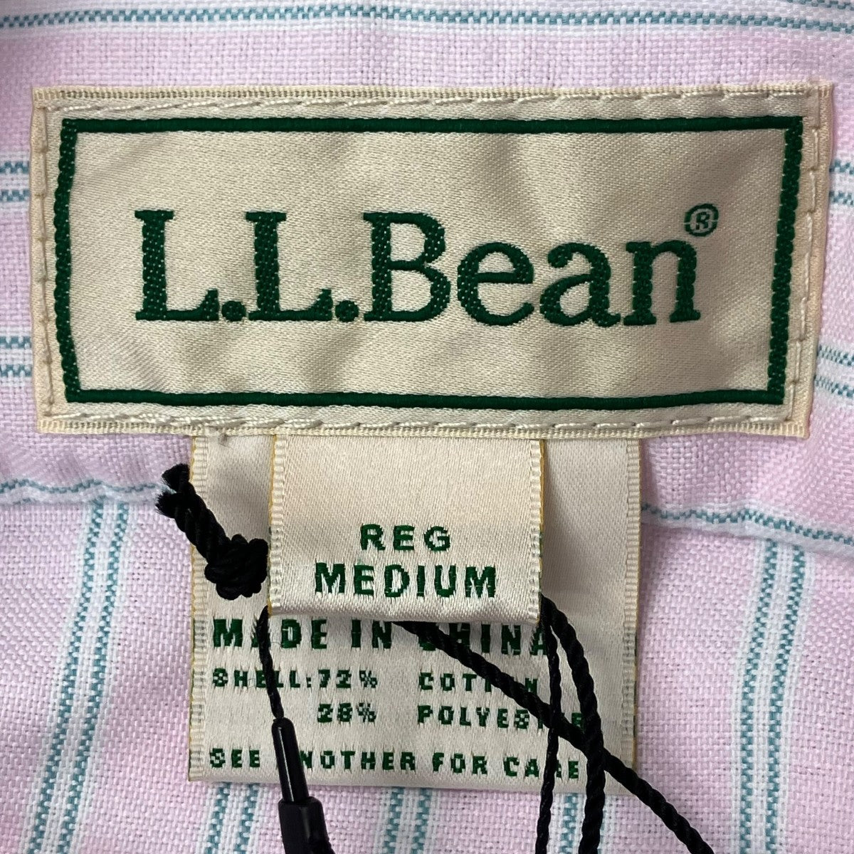 L．L．Bean ストライプシャツワンピース 古着・中古-6枚目のアイテム画像