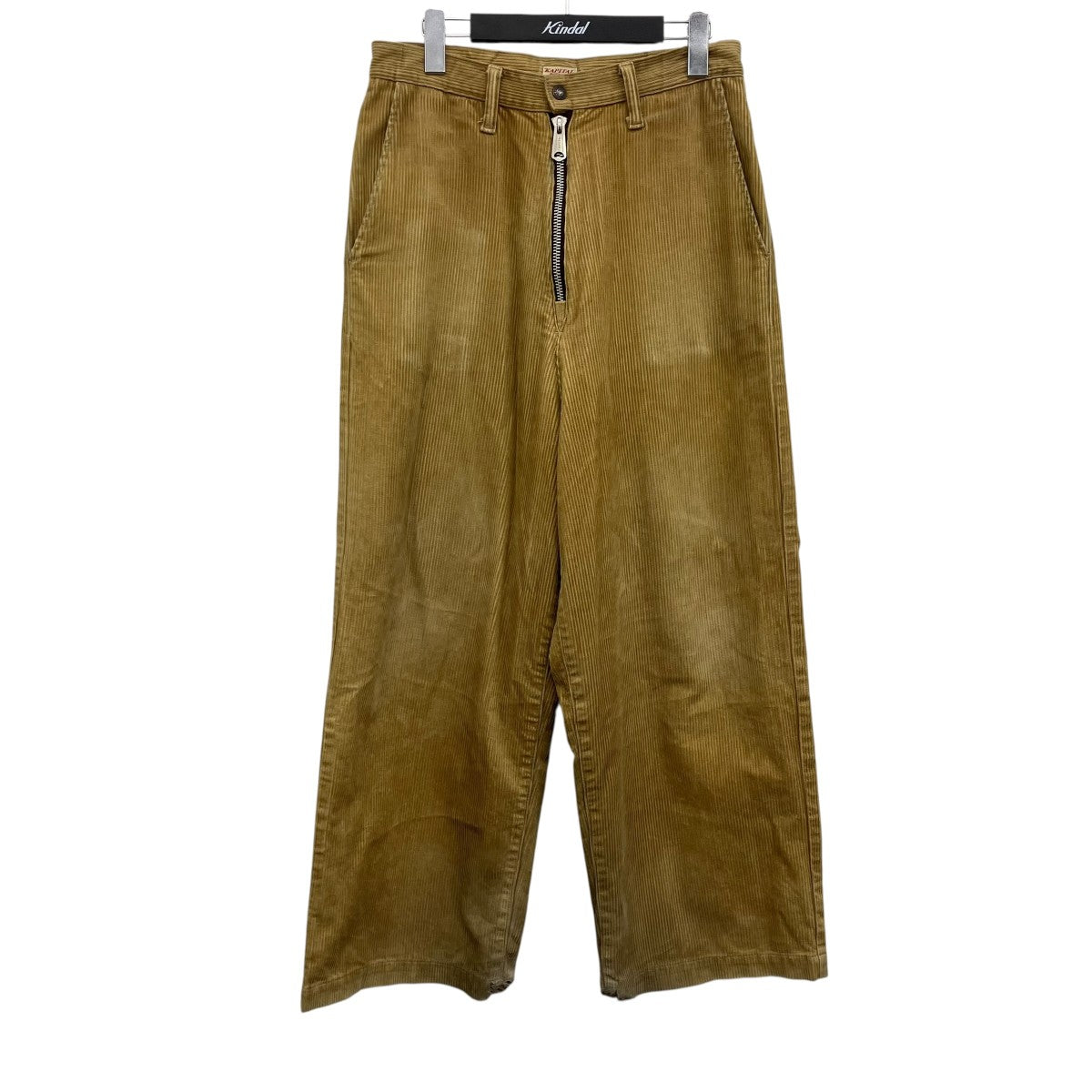 KAPITAL 8W ZIPPER PANTS コーデュロイポートバギーパンツ 古着・中古-1枚目のアイテム画像