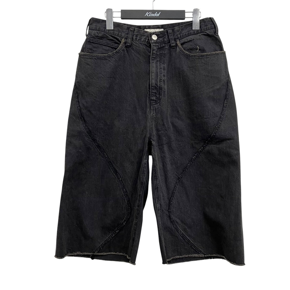 JIEDA CROPPED LOOSE FIT DENIM デニムショートパンツ 古着・中古-1枚目のアイテム画像