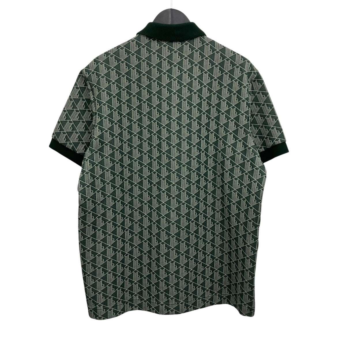 LACOSTE モノグラムジャガードポロシャツ 古着・中古-2枚目のアイテム画像