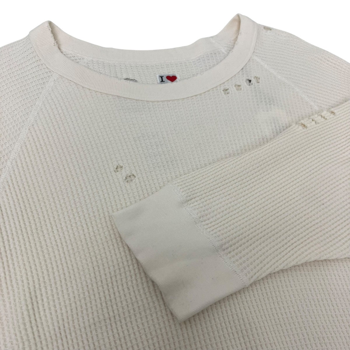 I LOVE LA ワッフルカットソー 古着・中古-4枚目のアイテム画像