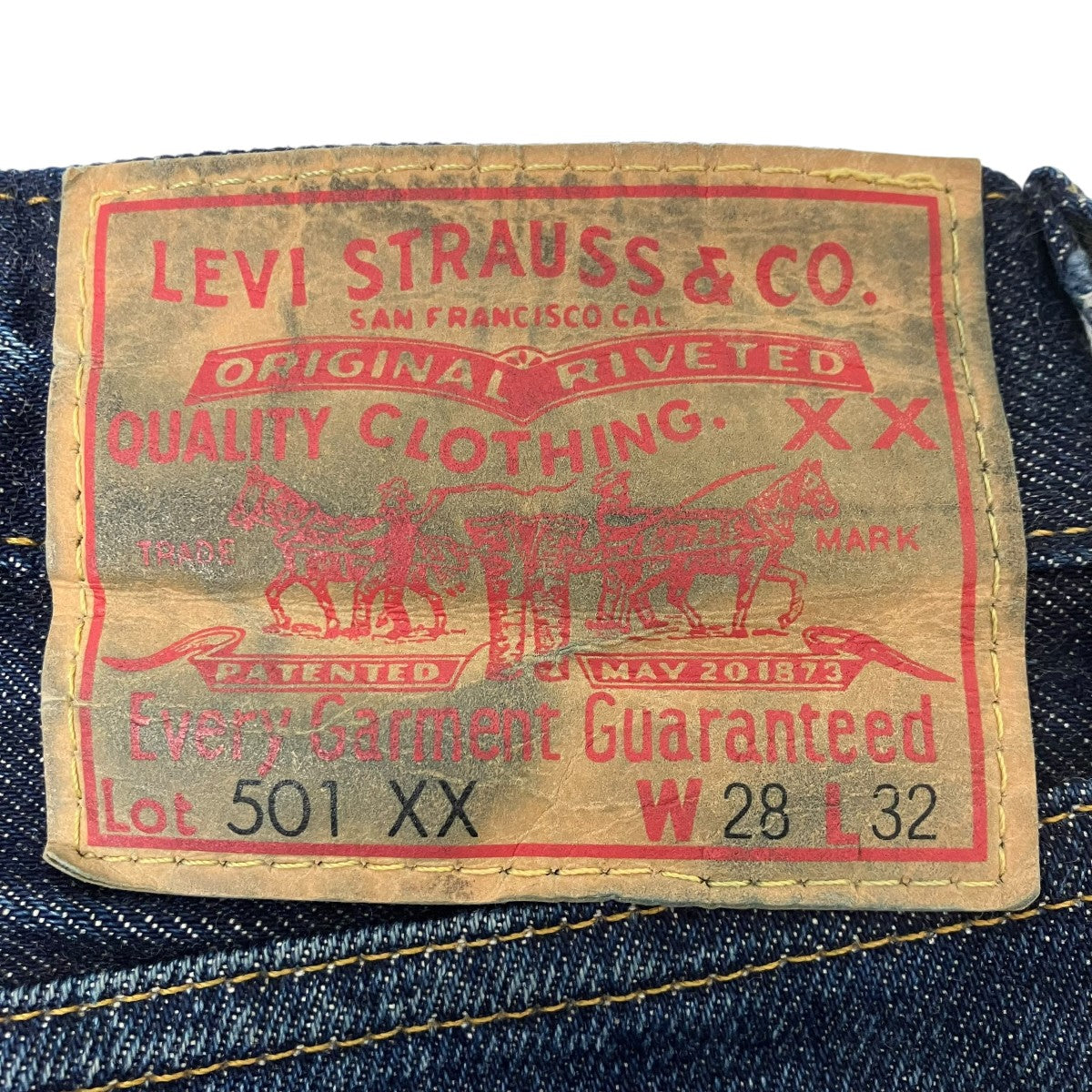 LEVI’S VINTAGE CLOTHING 1955年モデル 501XX ジーンズ 古着・中古-7枚目のアイテム画像
