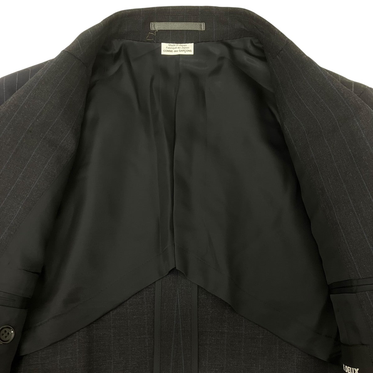 COMME des GARCONS HOMME DEUX 26SS ストライプパッチワークジャケット 古着・中古-5枚目のアイテム画像