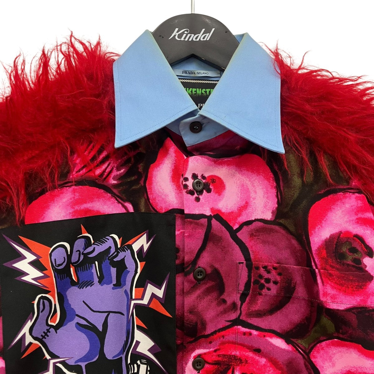 PRADA×UNIVERSAL STUDIOS フランケンデザインシャツ 古着・中古-3枚目のアイテム画像