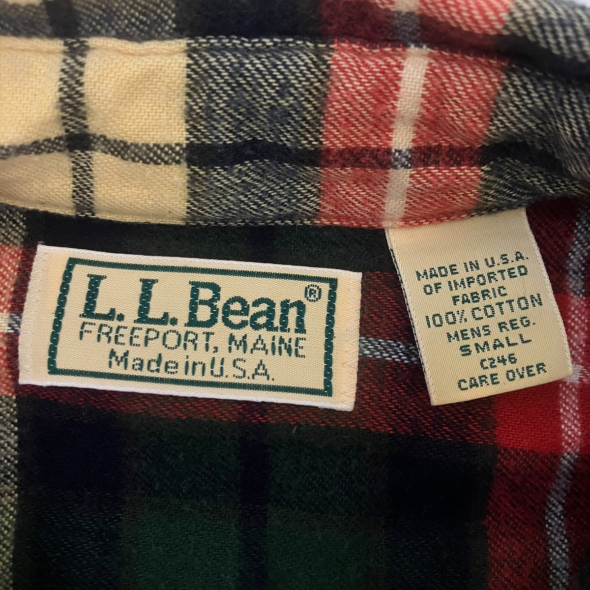 L．L．Bean USA製チェックシャツ 古着・中古-5枚目のアイテム画像