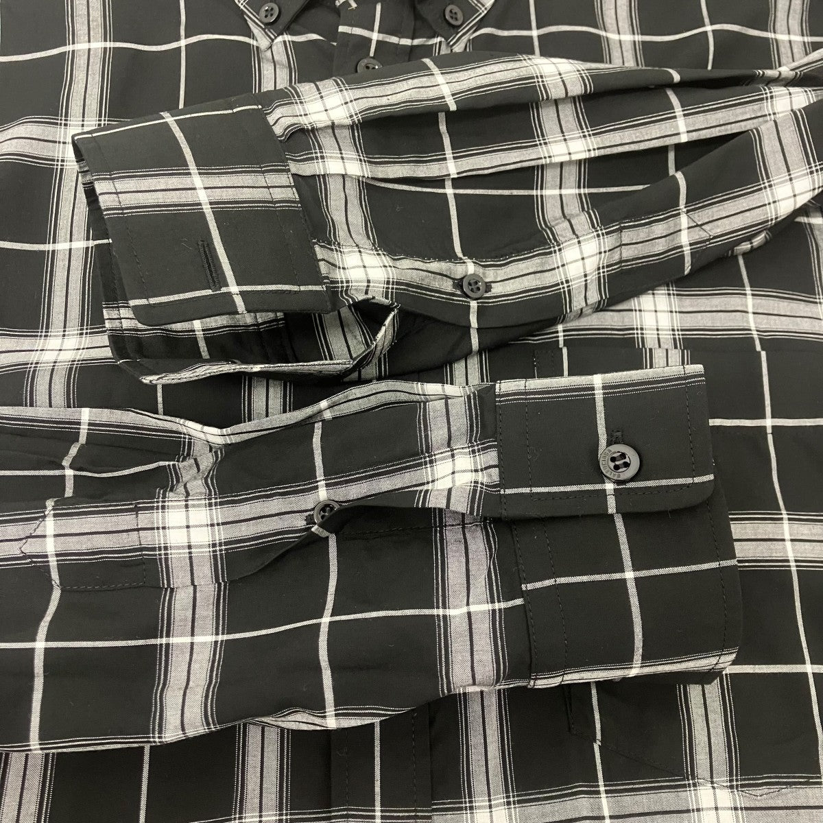 BALENCIAGA チェックシャツ 古着・中古-4枚目のアイテム画像