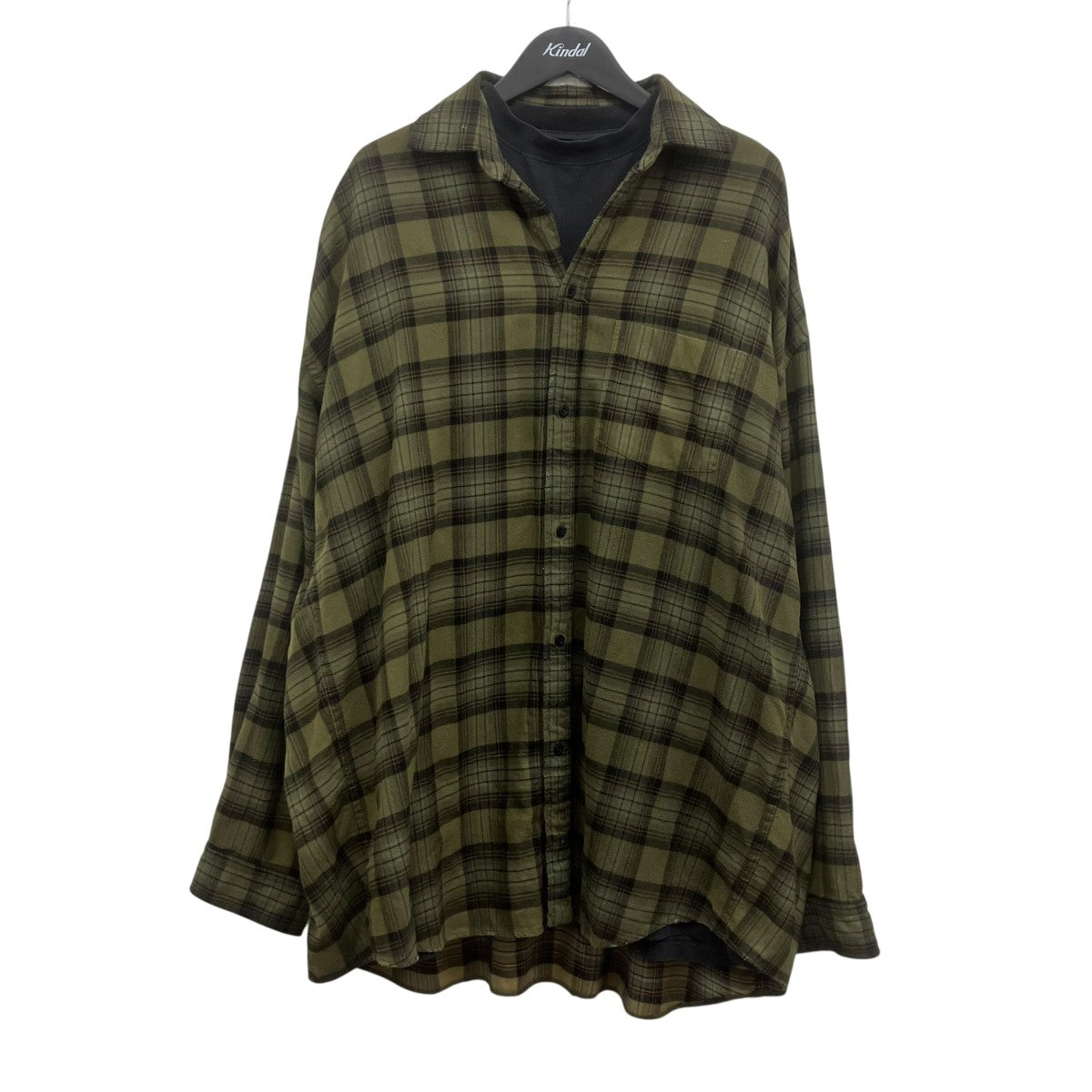 BALENCIAGA レイヤードオーバーサイズシャツ 古着・中古-1枚目のアイテム画像
