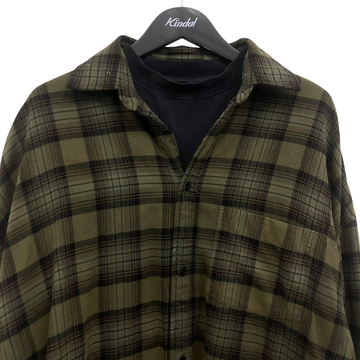 BALENCIAGA レイヤードオーバーサイズシャツ 古着・中古-3枚目のアイテム画像