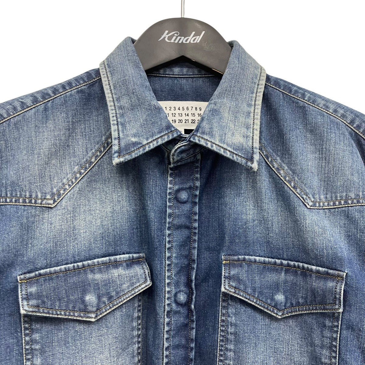 Maison Margiela シャンブレーシャツ 古着・中古-3枚目のアイテム画像