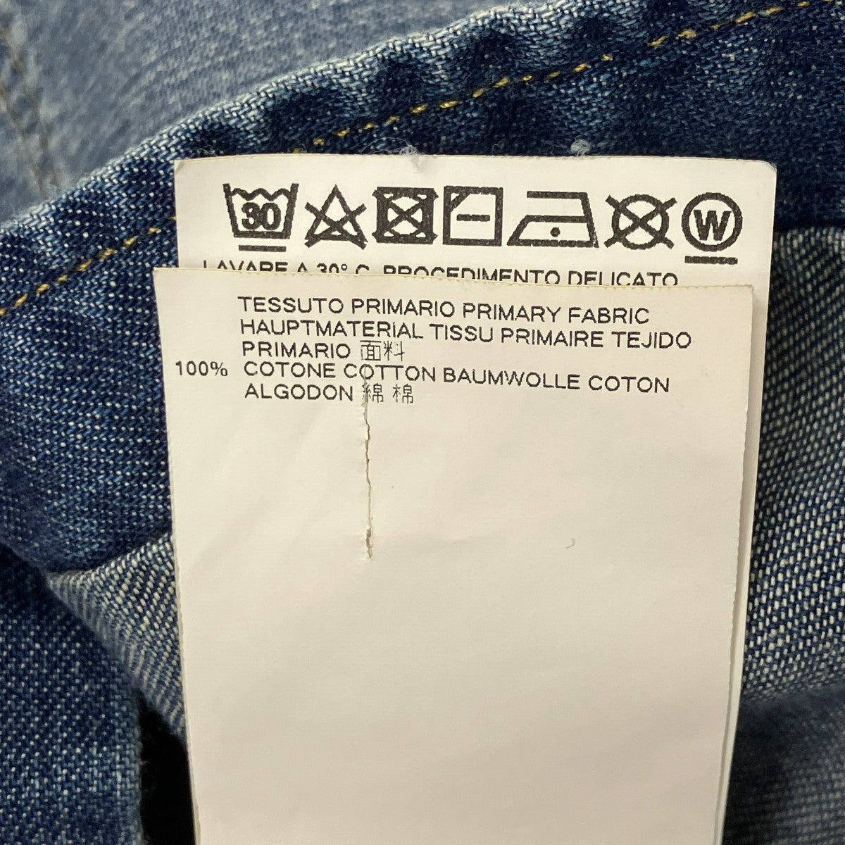 Maison Margiela シャンブレーシャツ 古着・中古-6枚目のアイテム画像