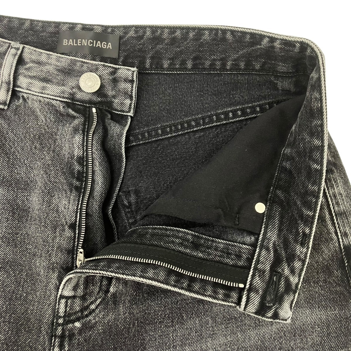 BALENCIAGA バギーロークロッチワイドデニムパンツ 古着・中古-3枚目のアイテム画像