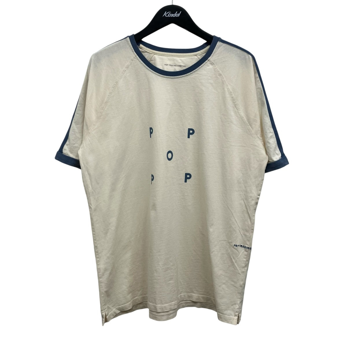 POP TRADING COMPANY UネックTシャツ 古着・中古-1枚目のアイテム画像