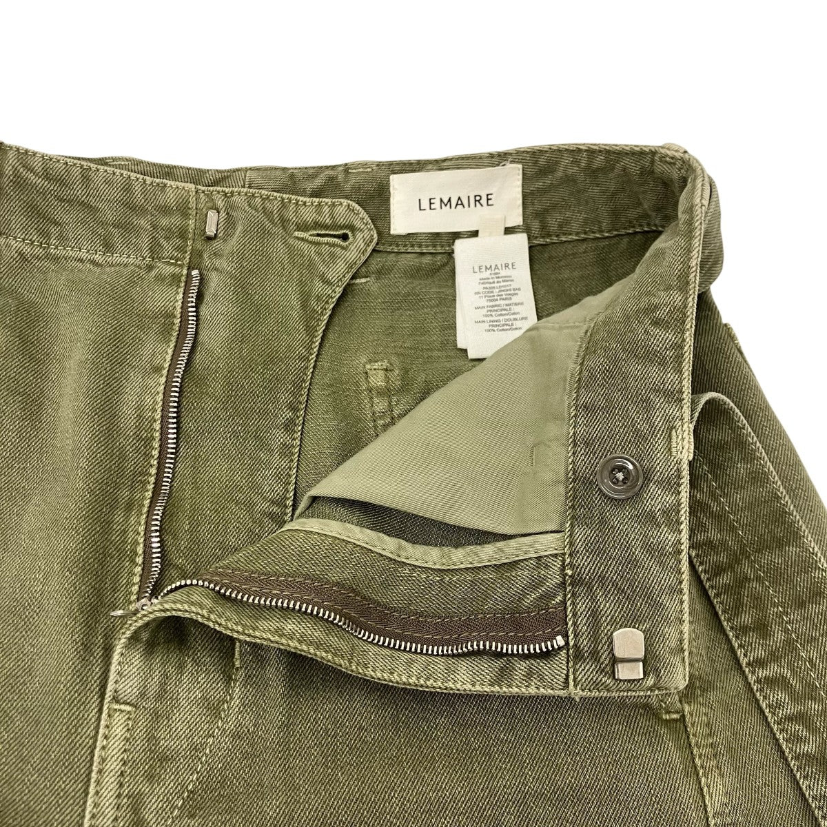 LEMAIRE ツイストベルテッドパンツ 古着・中古-4枚目のアイテム画像