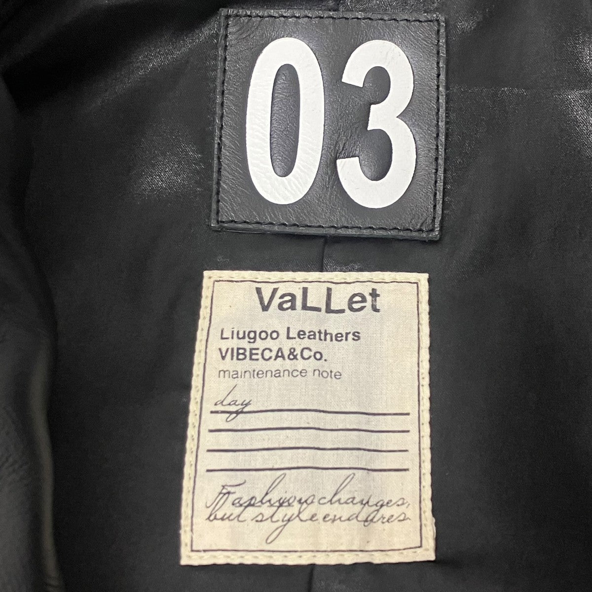 LIUGOO LEATHERS レザージャケット 古着・中古-6枚目のアイテム画像