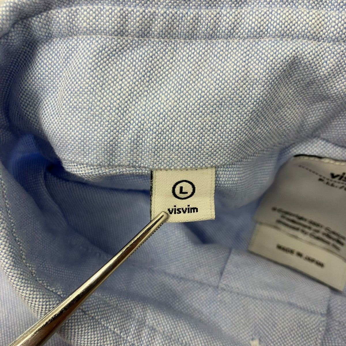 VISVIM BALMAT V+V OXFORD L S SHIRT ロングスリーブシャツ 古着・中古-5枚目のアイテム画像