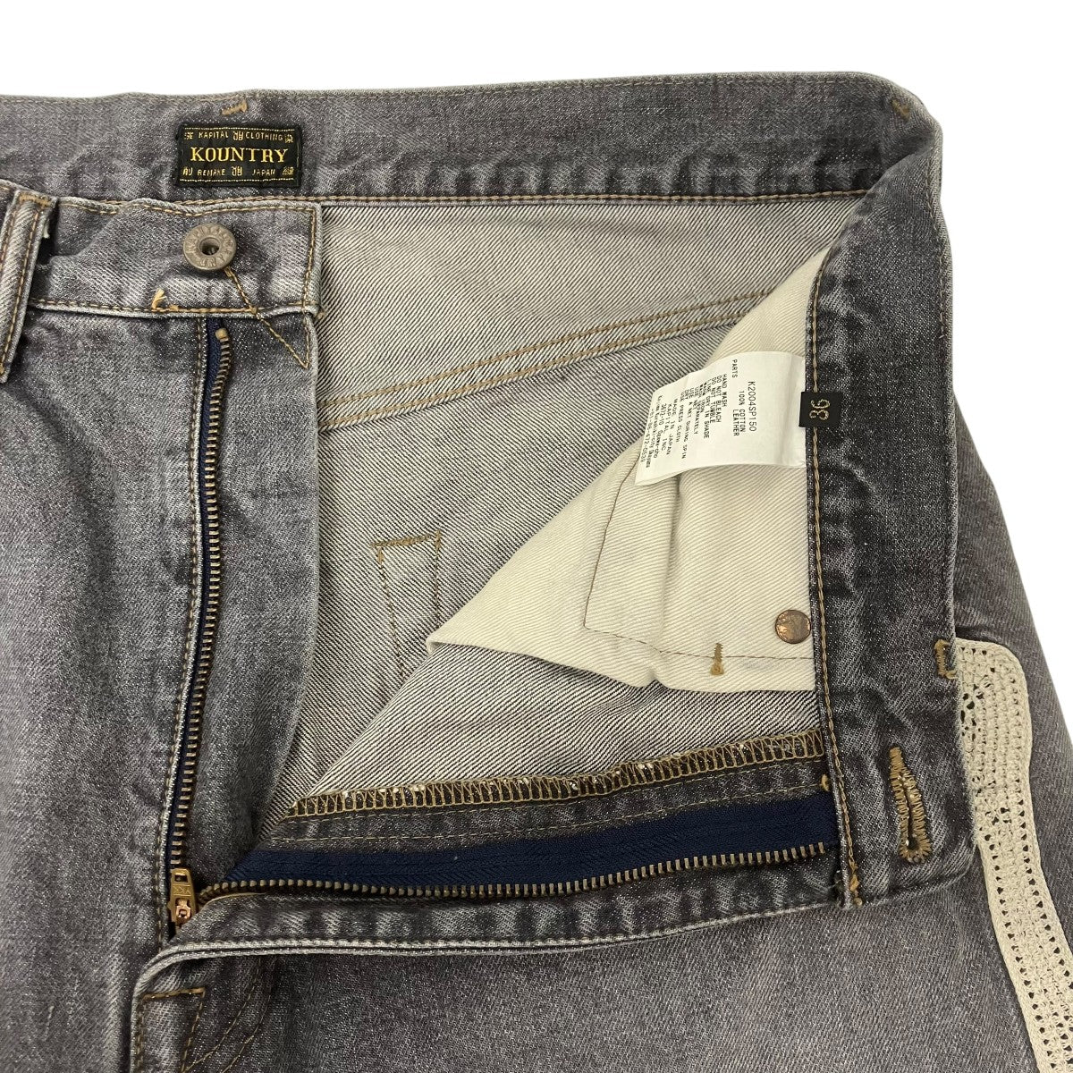 KAPITAL 14oz Denim 5P Shorts デニムボーンハーフパンツ 古着・中古-3枚目のアイテム画像