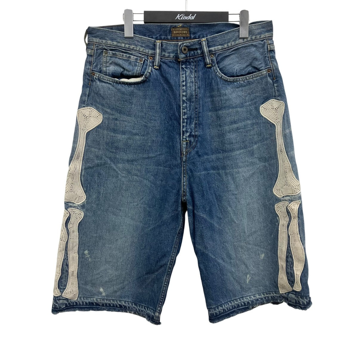 KAPITAL BONE Denim half pants デニムボーンハーフパンツ 古着・中古-1枚目のアイテム画像