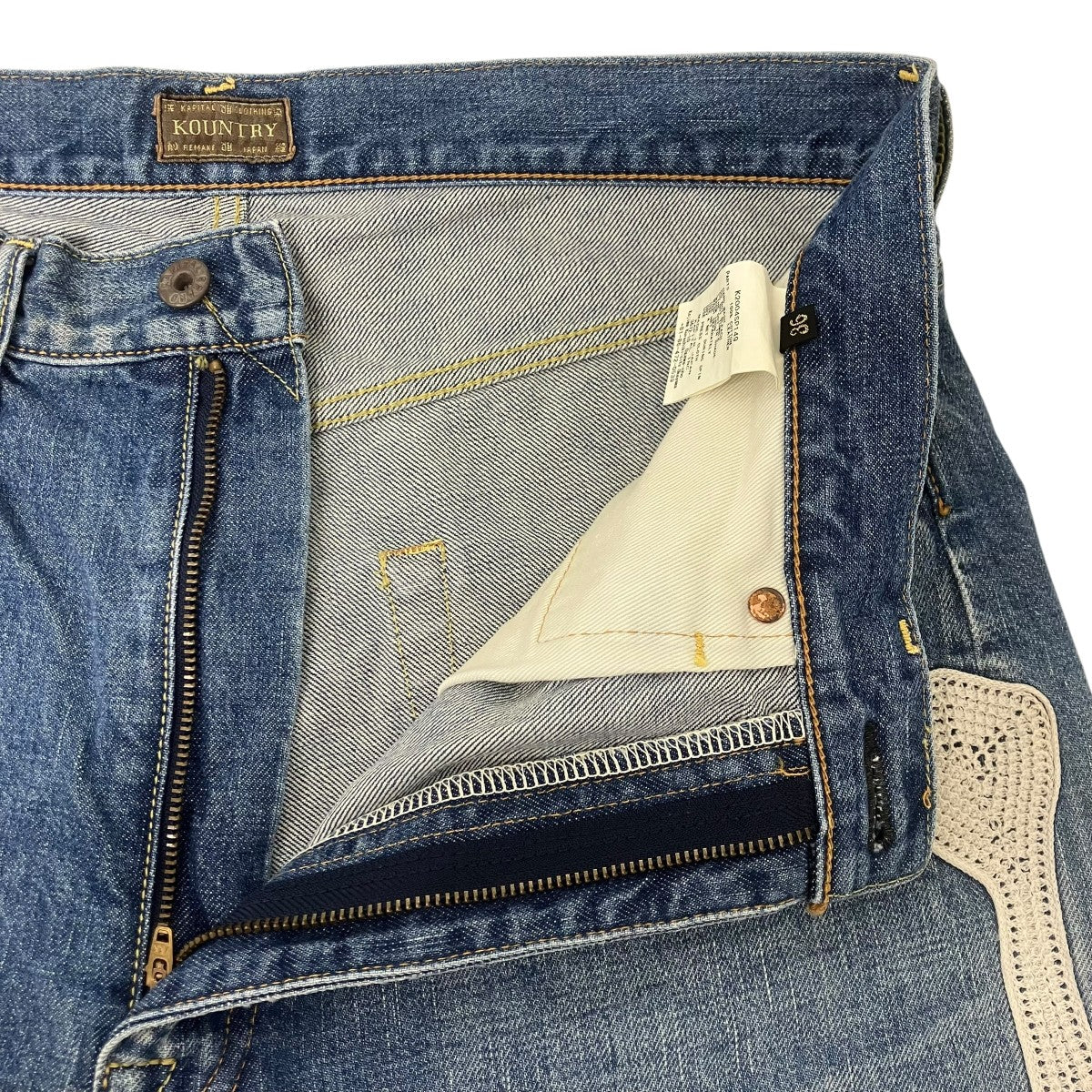 KAPITAL BONE Denim half pants デニムボーンハーフパンツ 古着・中古-3枚目のアイテム画像