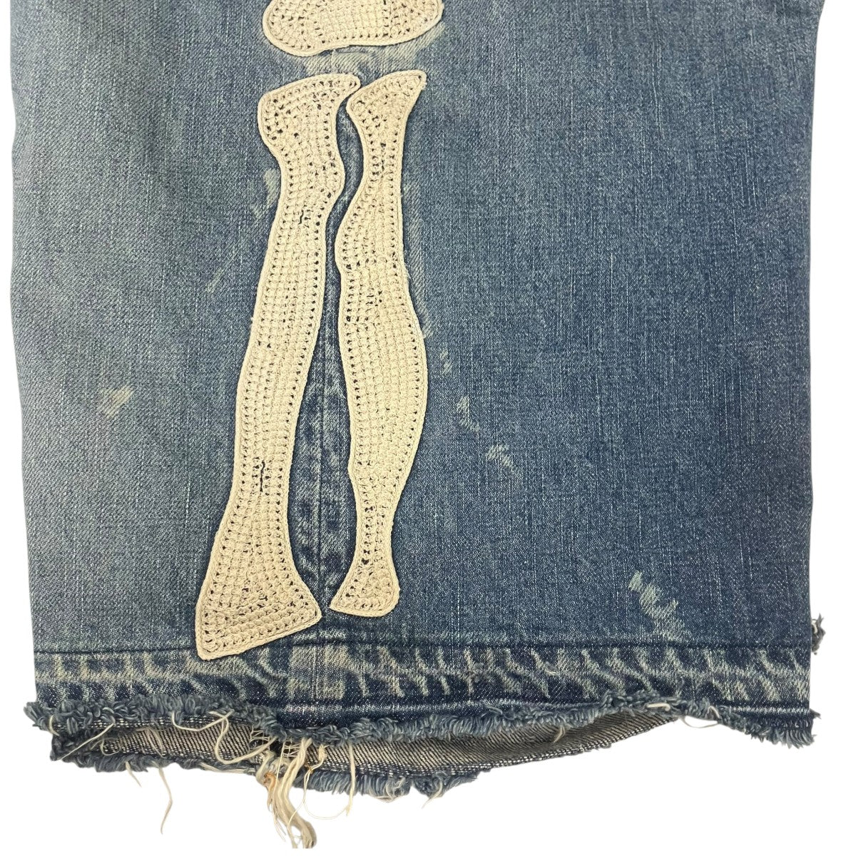 KAPITAL BONE Denim half pants デニムボーンハーフパンツ 古着・中古-5枚目のアイテム画像