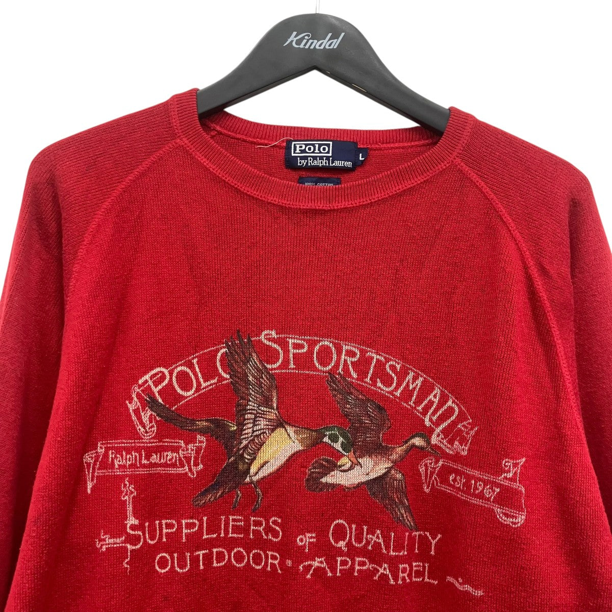 POLO RALPH LAUREN POLO SPORTS MANクルーネックコットンニット 古着・中古-3枚目のアイテム画像