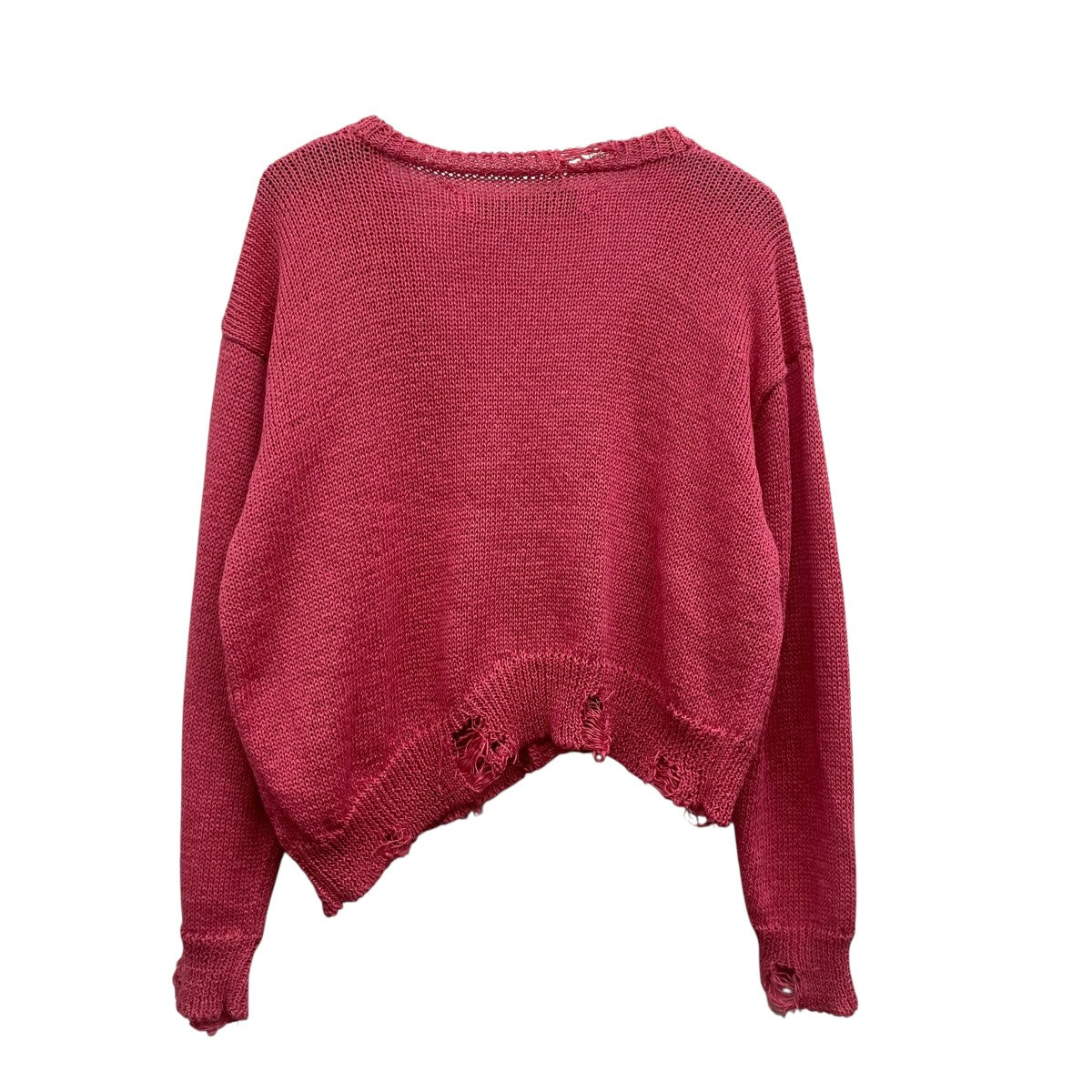 SIIILON Grunge airy knit cardigan ダメージ加工カーディガン 古着・中古-2枚目のアイテム画像