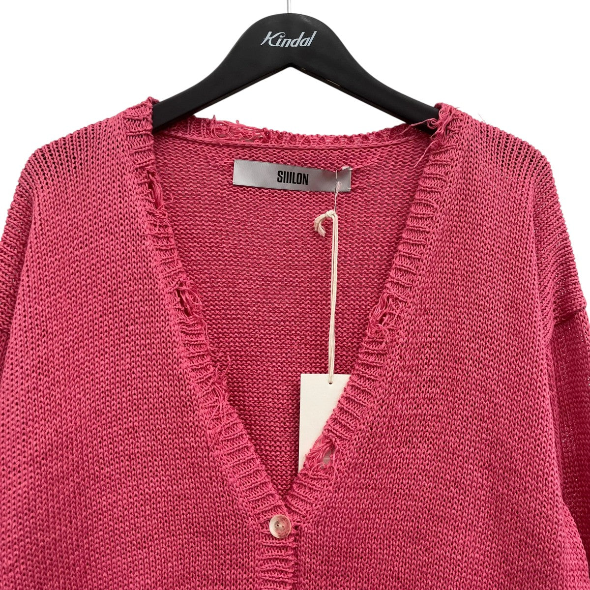 SIIILON Grunge airy knit cardigan ダメージ加工カーディガン 古着・中古-3枚目のアイテム画像