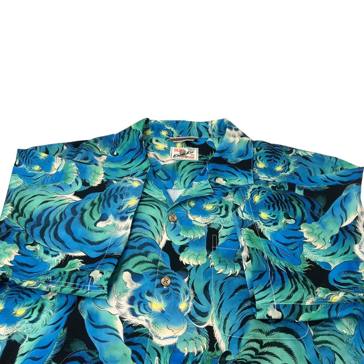KARAKU(カラク) 総柄シャツ ブルー サイズ 2XL|【公式】カインドオル KARAKU(カラク) 総柄シャツ ブルー サイズ 2XL|【公式】カインドオル