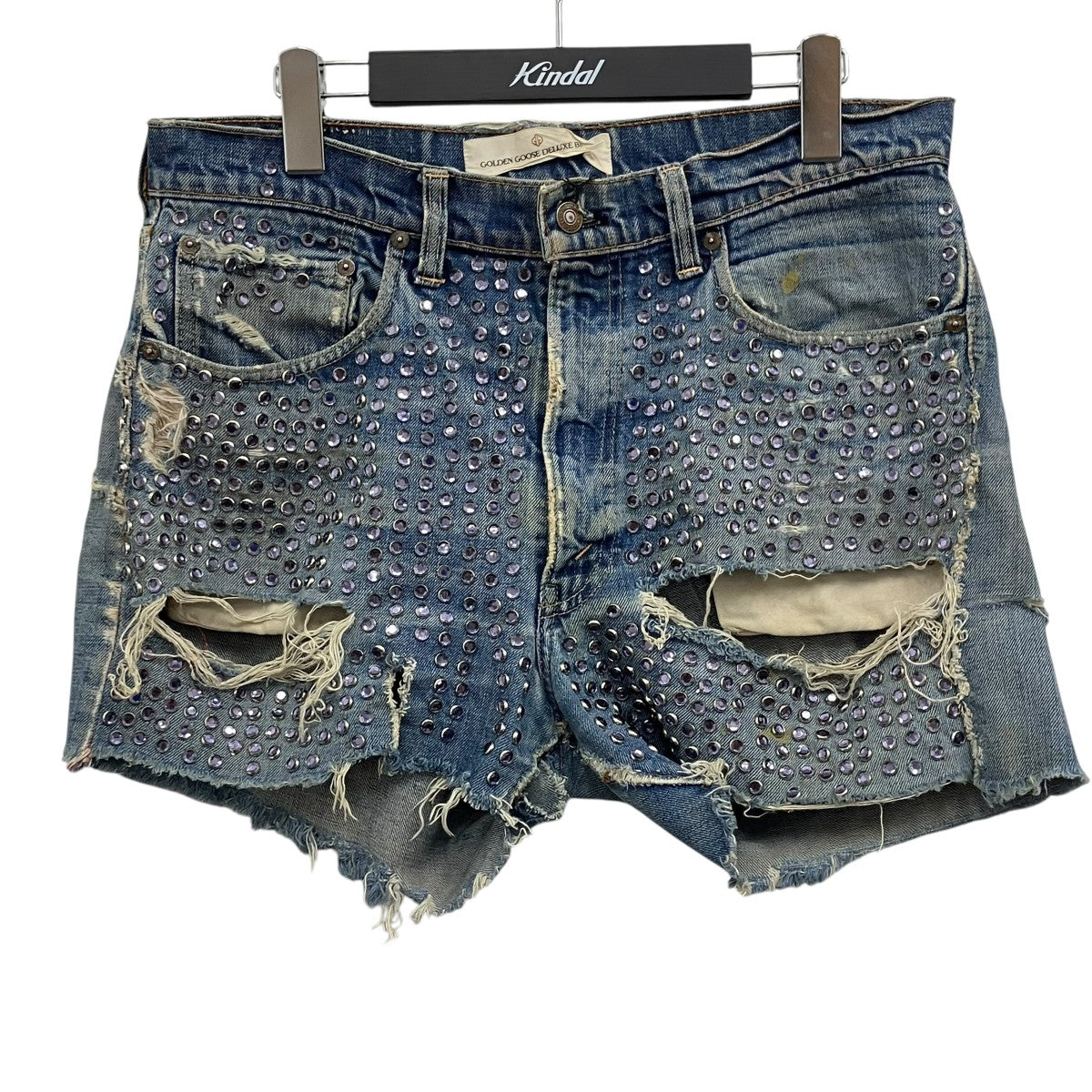 GOLDEN GOOSE リメイクスタッズデニムパンツ 古着・中古-1枚目のアイテム画像