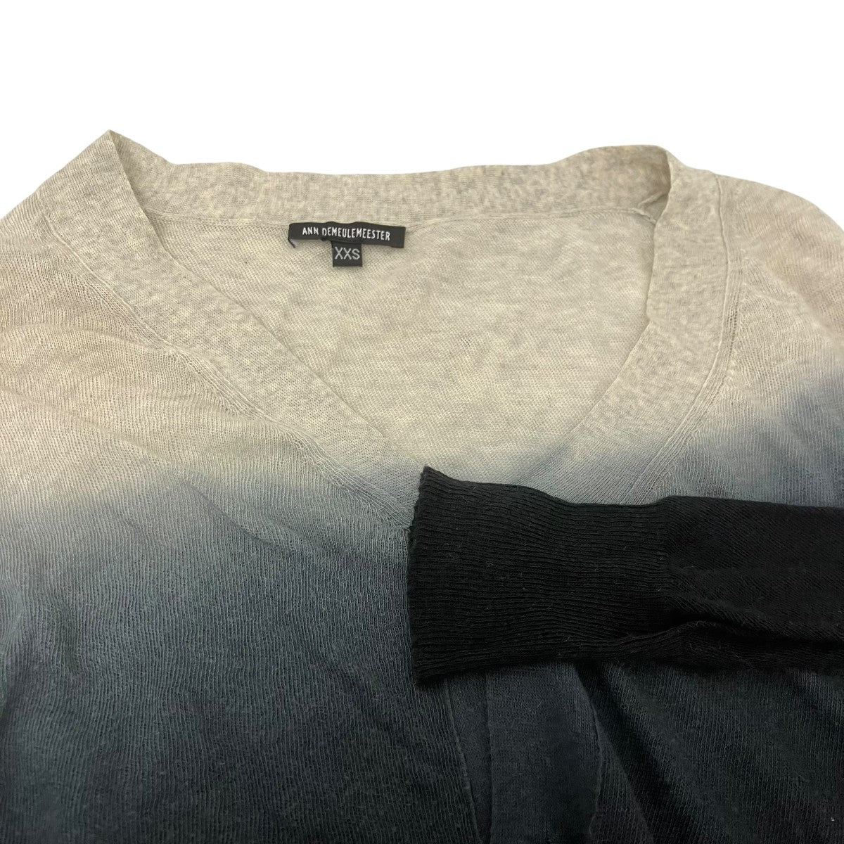 ANN DEMEULEMEESTER グラデーションニットカーディガン 古着・中古-4枚目のアイテム画像