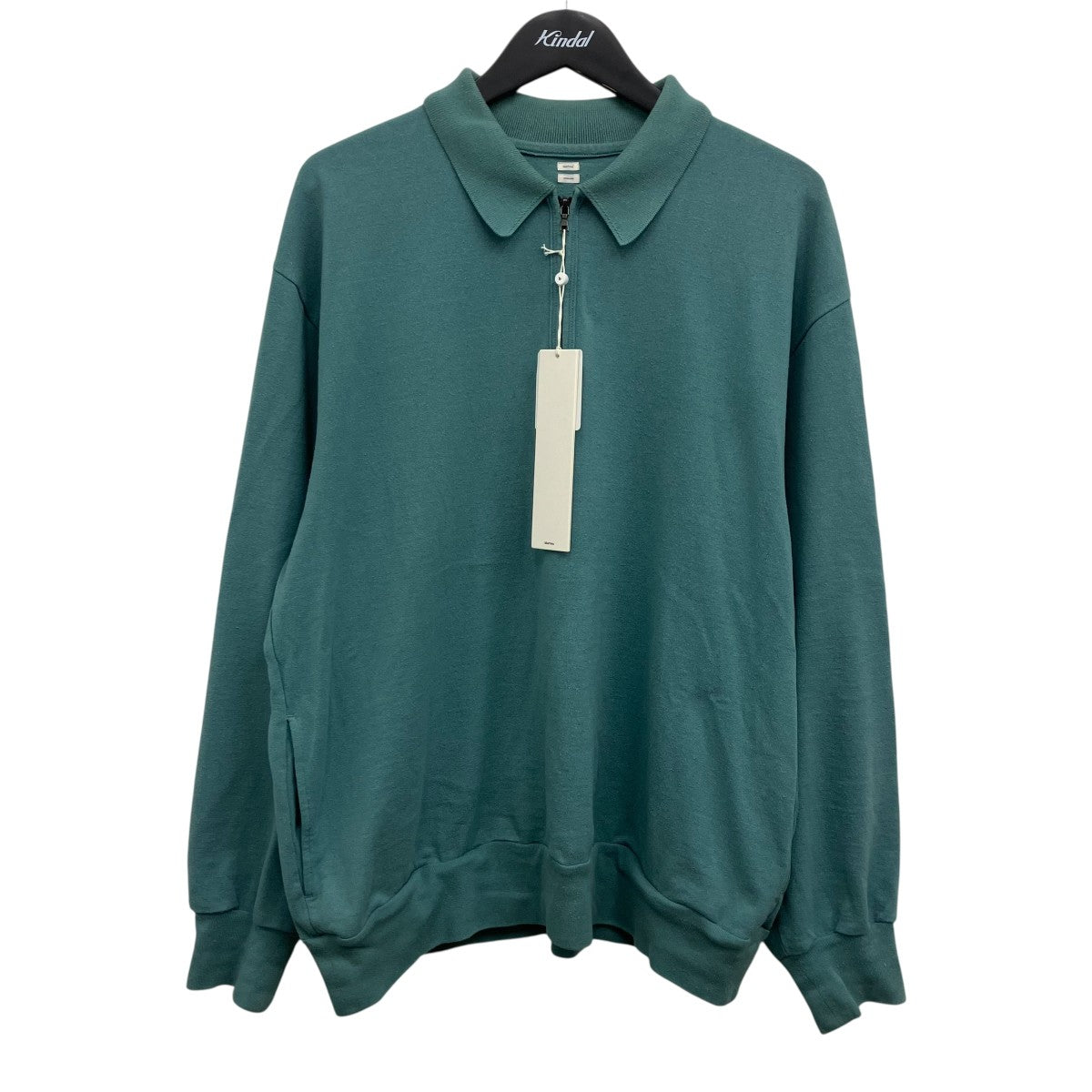 blurhms Co Silk Nep Harf-Zip Shirt ハーフジップニットポロシャツ 古着・中古-1枚目のアイテム画像