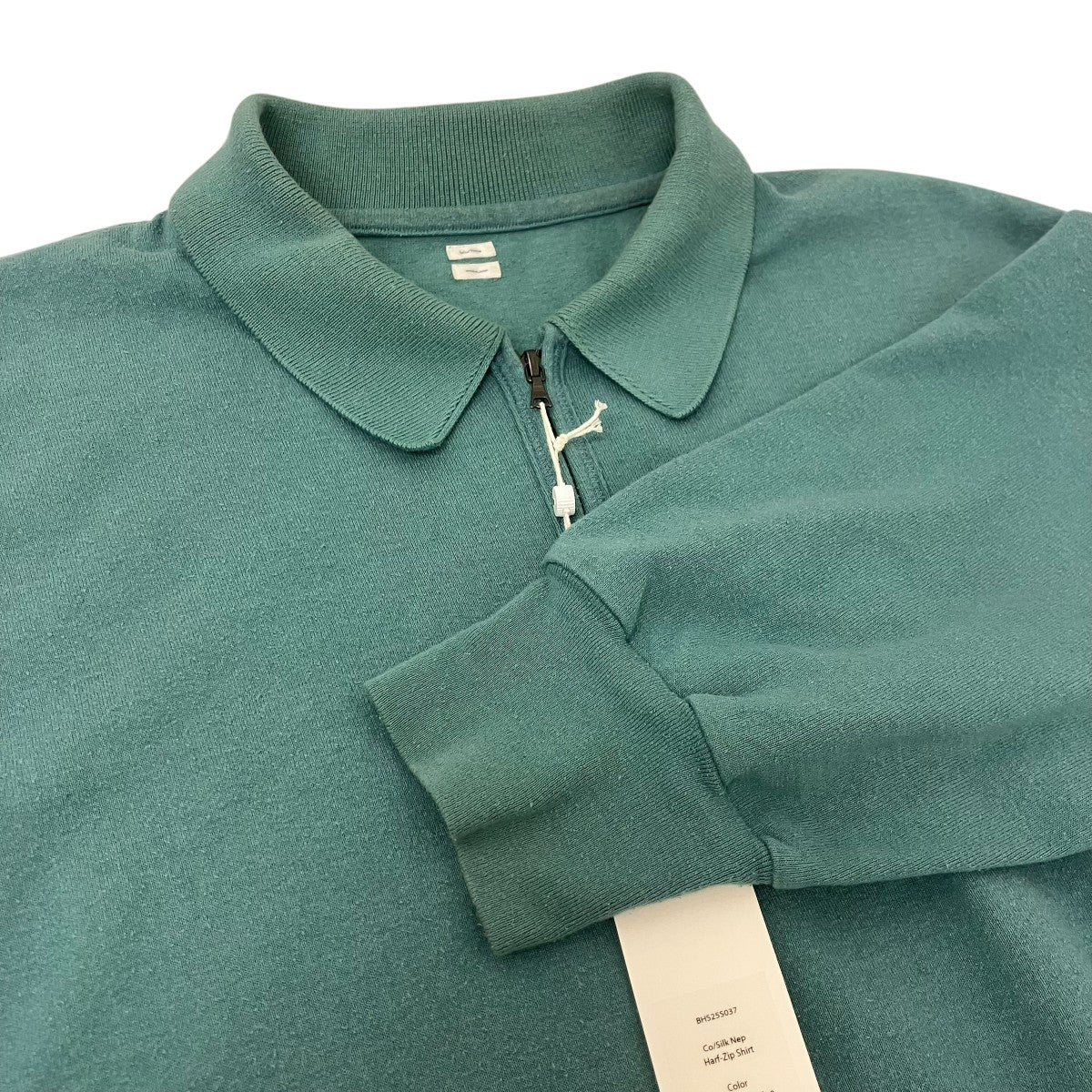 blurhms Co Silk Nep Harf-Zip Shirt ハーフジップニットポロシャツ 古着・中古-4枚目のアイテム画像