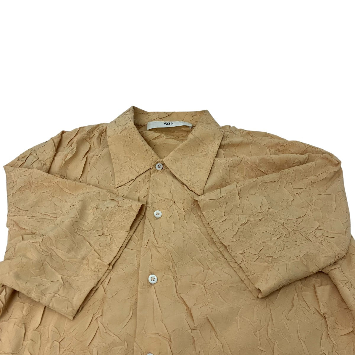 Sefr シワ加工シャツ 古着・中古-4枚目のアイテム画像