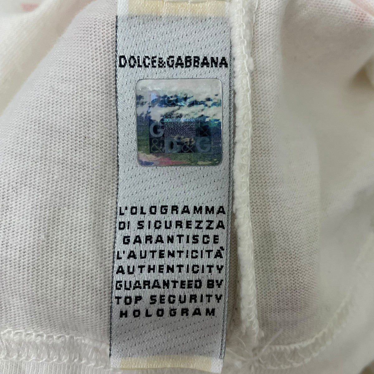 DOLCE &amp; GABBANA ドルチェアンドガッバーナ DGロゴ クロップド ポプリン タキシード 半袖シャツ ホワイト レディース F5Q63T/FU5T9 ブラックのメンズ Tシャツ ショートスリーブ DGロゴプリント
