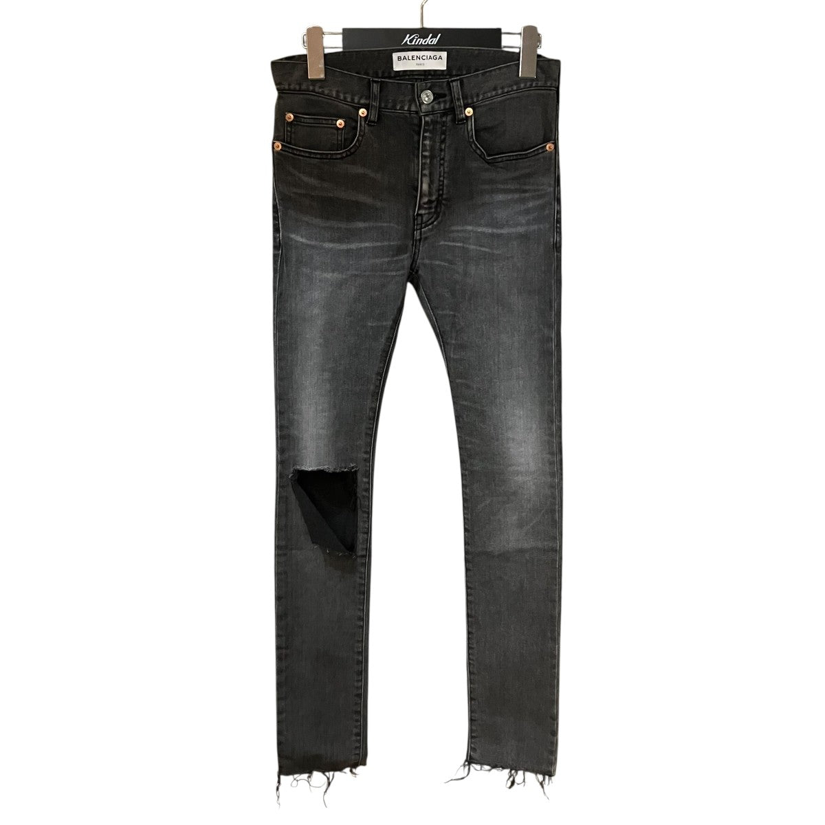 BALENCIAGA 17AW ダメージスキニージーンズ 古着・中古-1枚目のアイテム画像