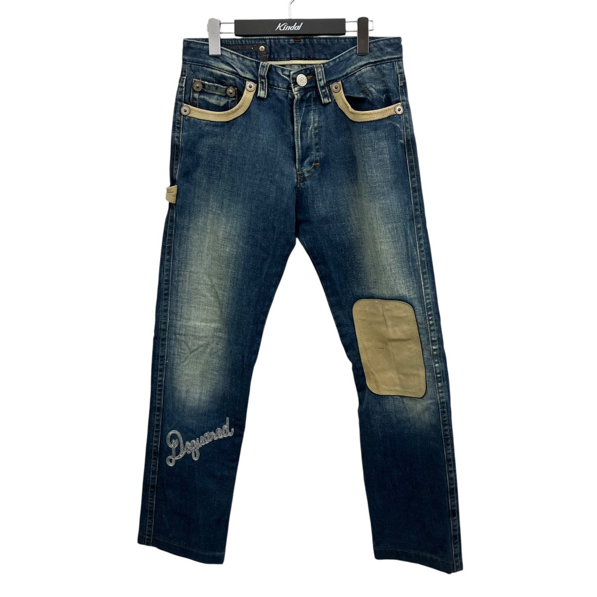 DSQUARED2 ダメージパッチジーンズ 古着・中古-1枚目のアイテム画像
