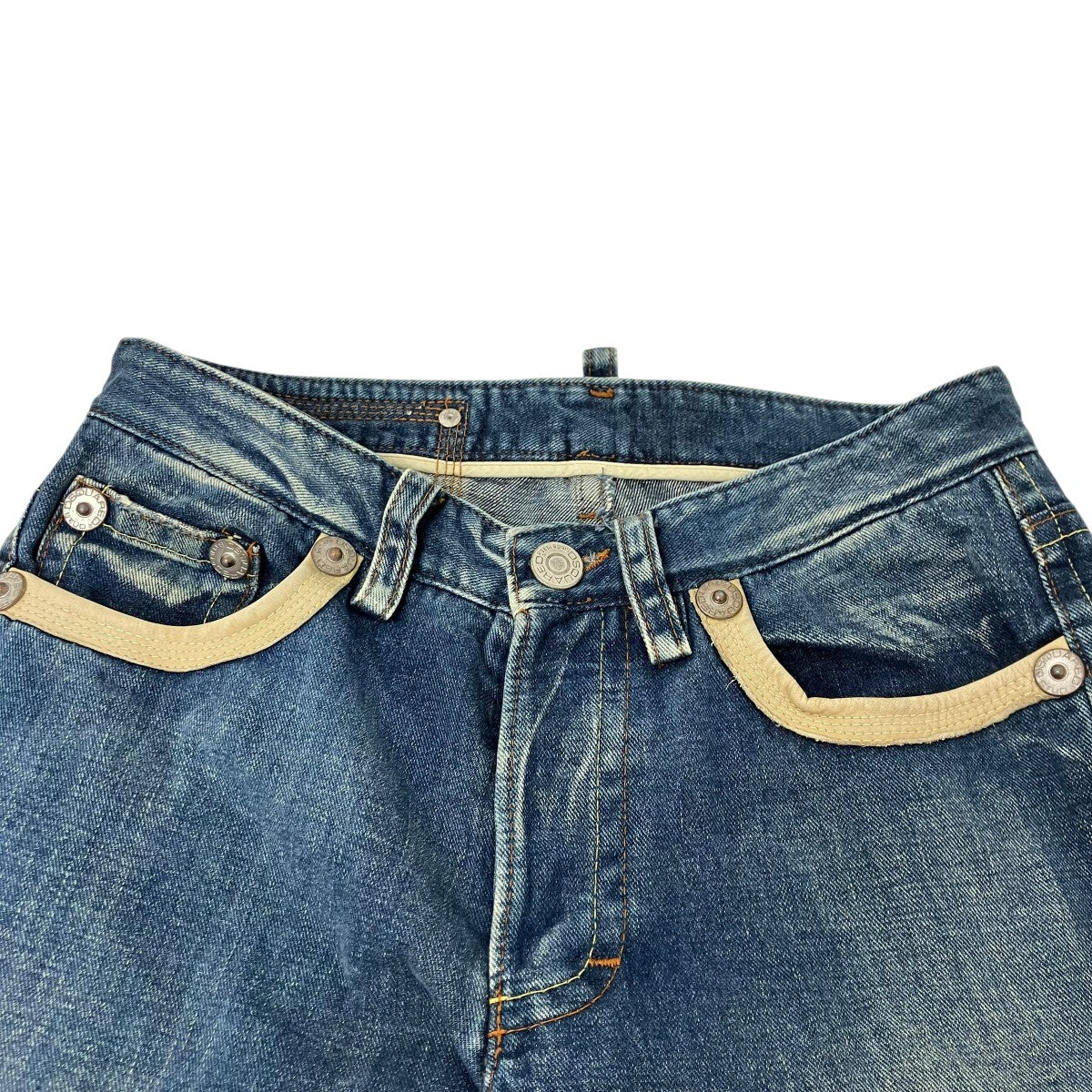 DSQUARED2 ダメージパッチジーンズ 古着・中古-3枚目のアイテム画像