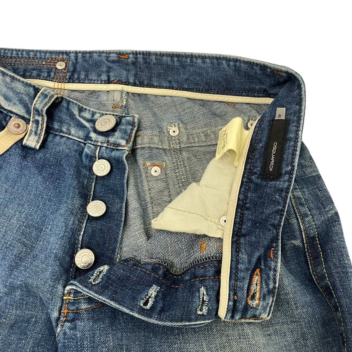 DSQUARED2 ダメージパッチジーンズ 古着・中古-4枚目のアイテム画像