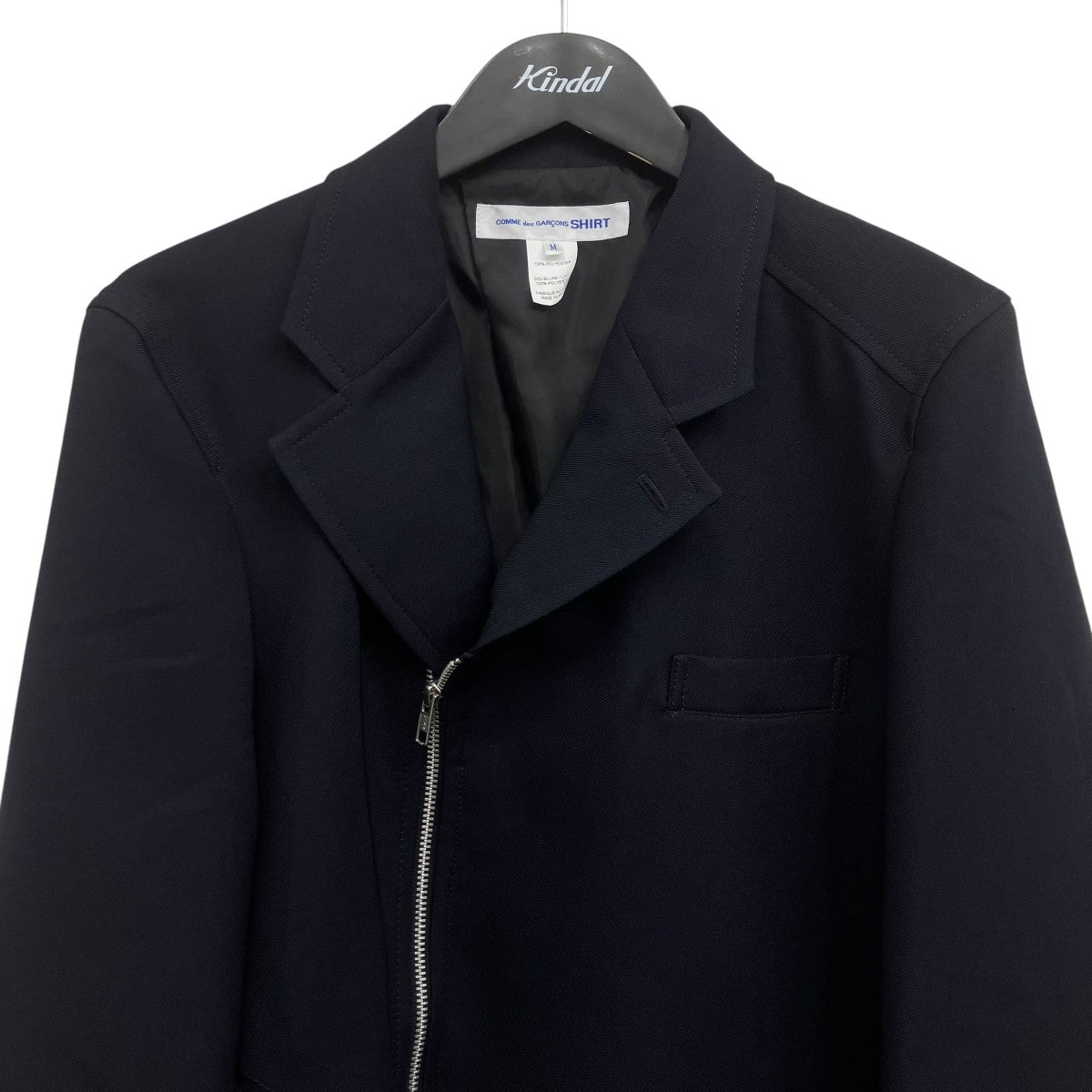 COMME des GARCONS SHIRT 26SS 捻じれアシンメトリージャケット 古着・中古-3枚目のアイテム画像