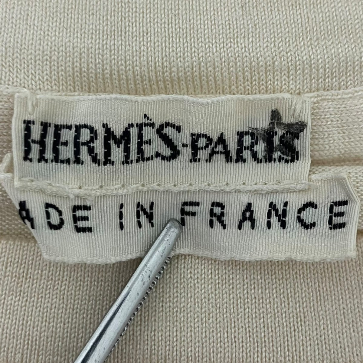 HERMES シルクカットソー 古着・中古-5枚目のアイテム画像