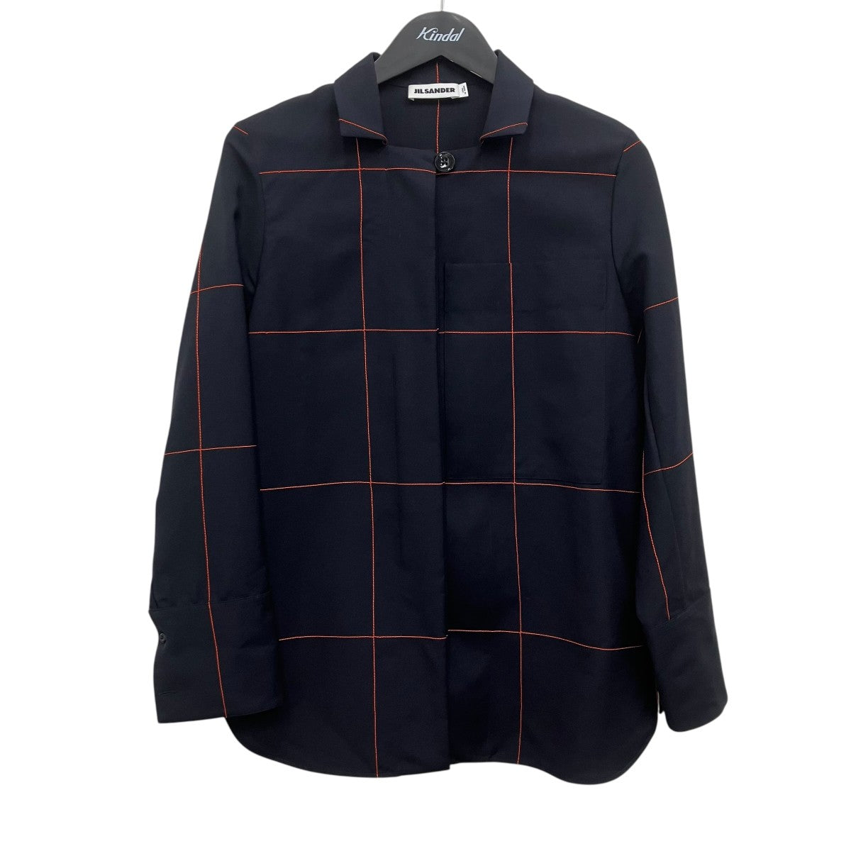 JIL SANDER ギャバジンウール モヘア シャツ 古着・中古-1枚目のアイテム画像