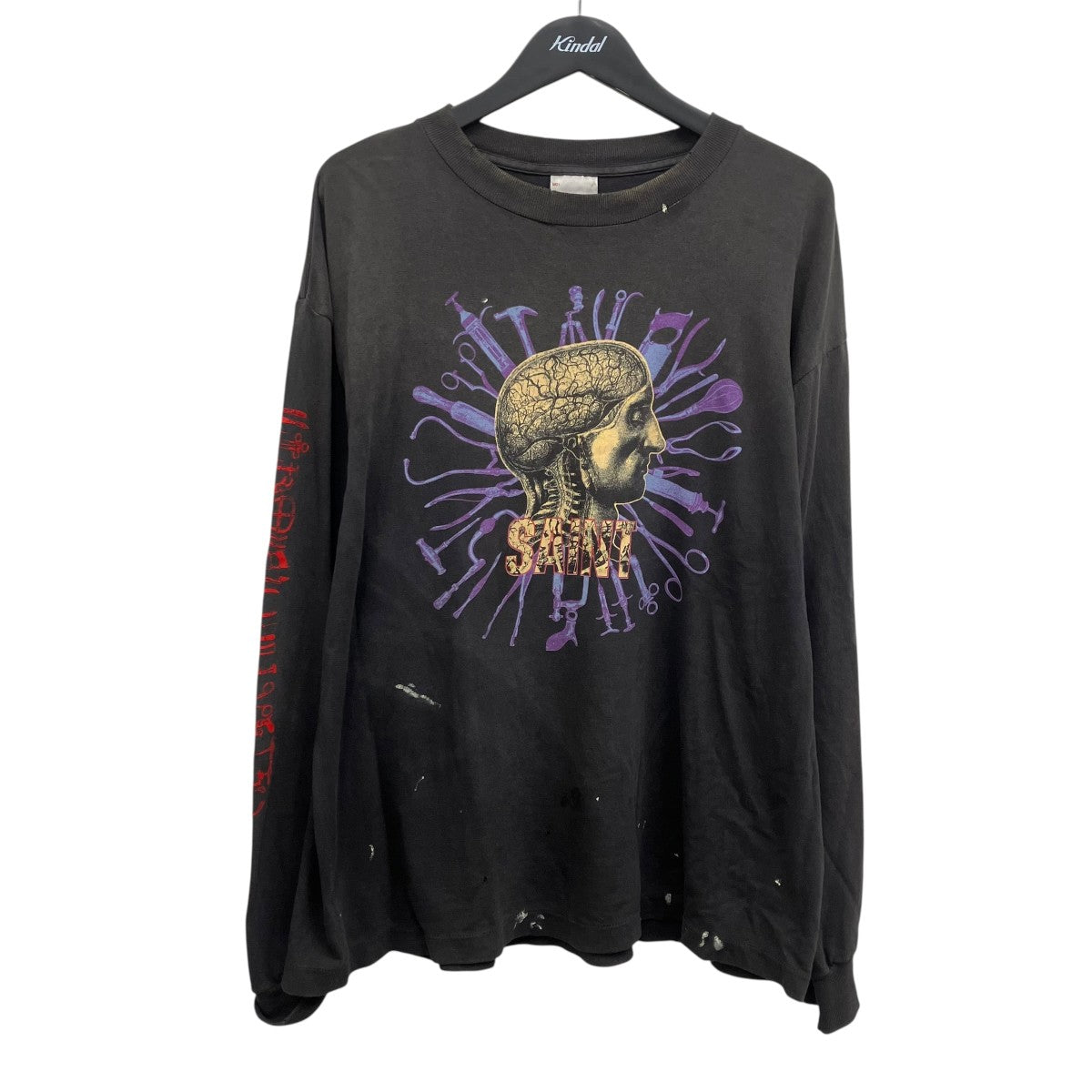 SAINT MICHAEL LS T-SHIRT プリントロングスリーブTシャツ 古着・中古-1枚目のアイテム画像