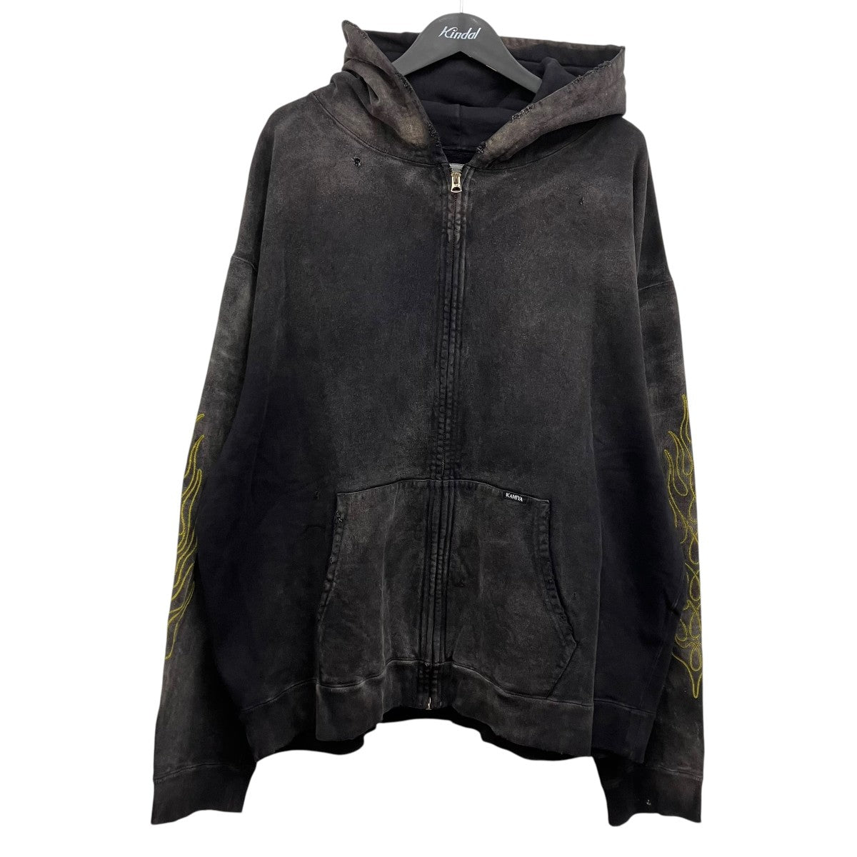 KAMIYA 24AW ロープ ブリーチド ジップアップフーディ 古着・中古-1枚目のアイテム画像