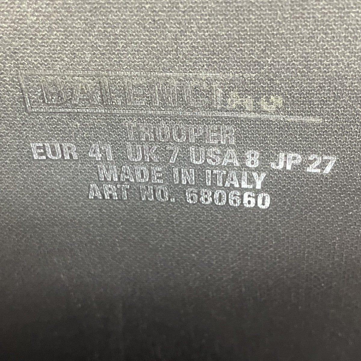 BALENCIAGA トルーパーラバーブーツ 古着・中古-8枚目のアイテム画像