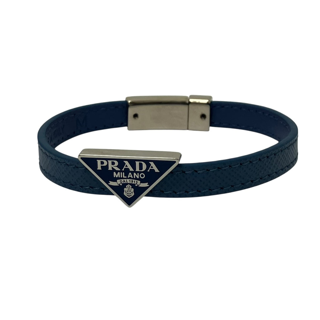 PRADA(プラダ) サフィアーノレザーブレスレット 2IB289 ブルー 