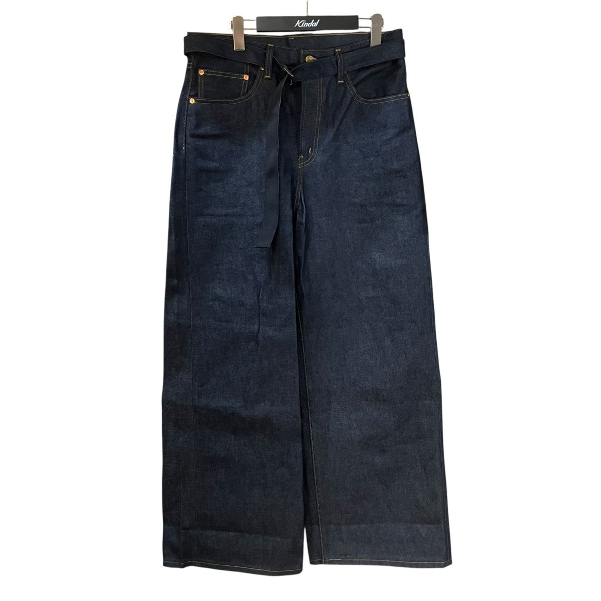 sacai×LEVI’S ベルテッドワイドデニム 古着・中古-1枚目のアイテム画像